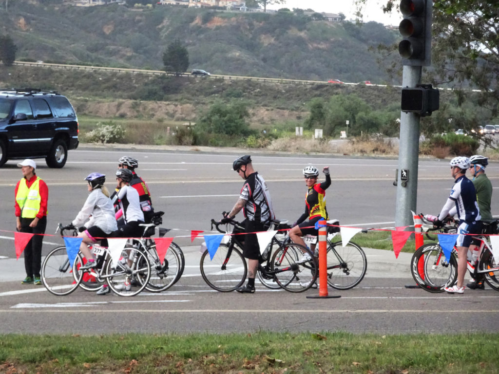 San Diego Century Ride 2016, Kathleen Bober atStart Line