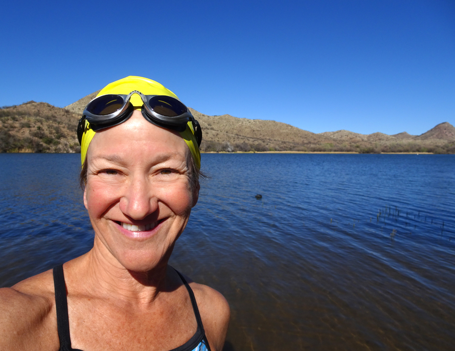 Patagonia Lake State Park, open water swimming, Kathleen Bober