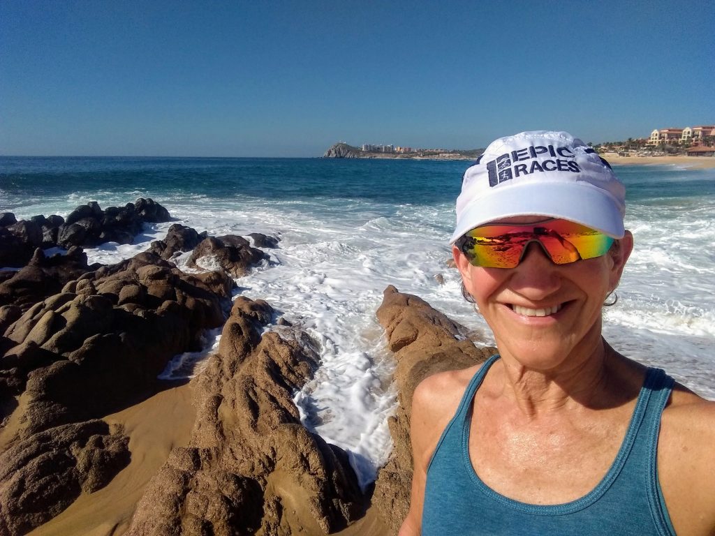 Kathleen Bober at the beach, Cabo San Lucas