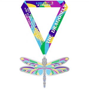 Virtual Strides The Dragonfly race medal
