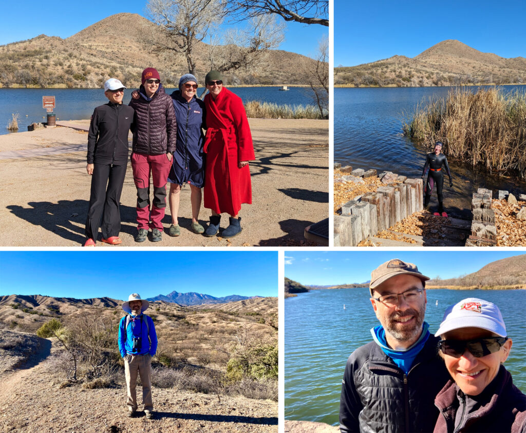 Kathleen Bober and Alastair Laing at Patagonia Lake and the AZT