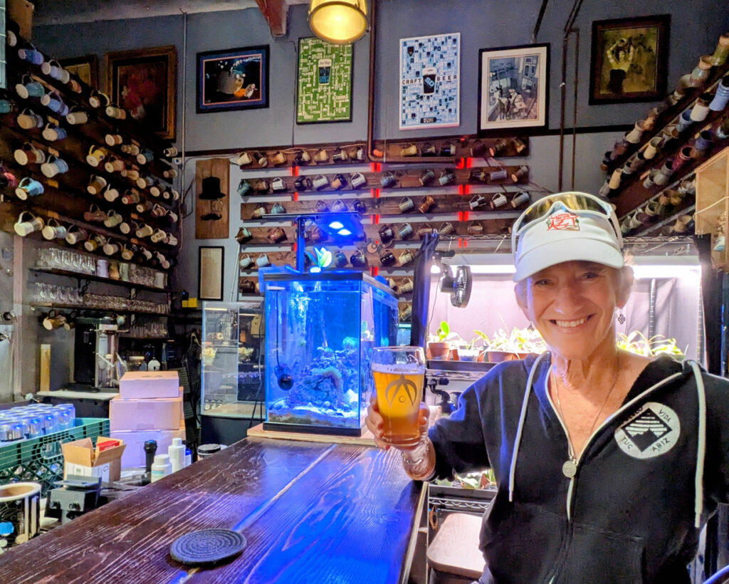 Kathleen Bober at Arcana Brewing in Carlsbad California