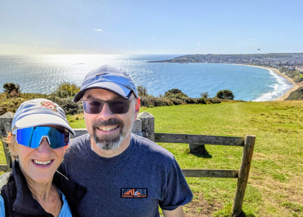 Kathleen Bober & Alastair Laing on the Old Hairy Rocks coastal trail